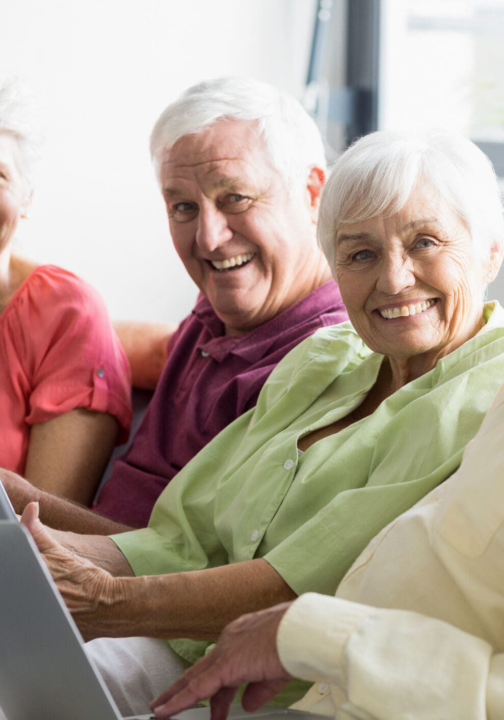 Seniors using tablets Seniors using tablets in a retirement home